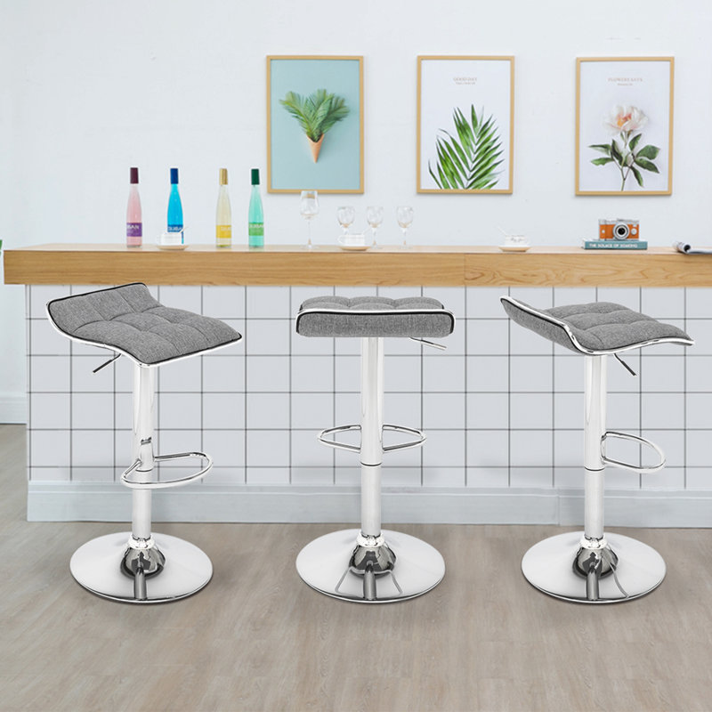 Holgate Hatchell Adjustable Height Bar Stool, Gray