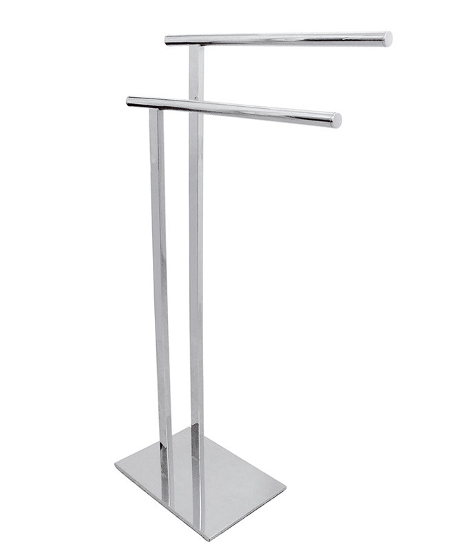 Kingston Brass Edenscape Freestanding Dual Towel Rack, Chrome