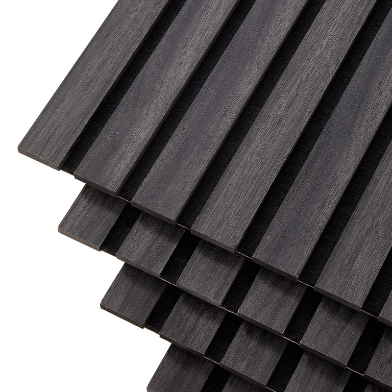 8-Pack Acoustic Wood Slat Wall Panels for Interior Decor