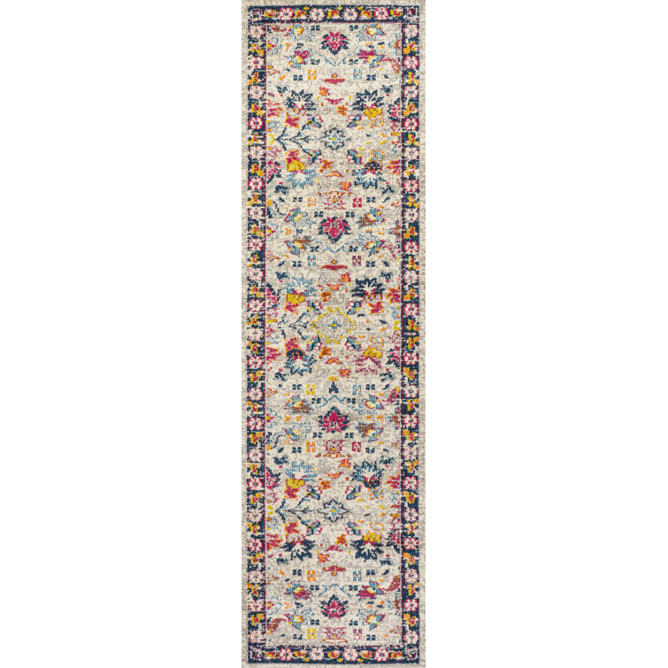 Modern Persian Boho Floral Beige/Multi Rug