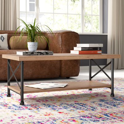 Burholme Pine and Metal Coffee Table
