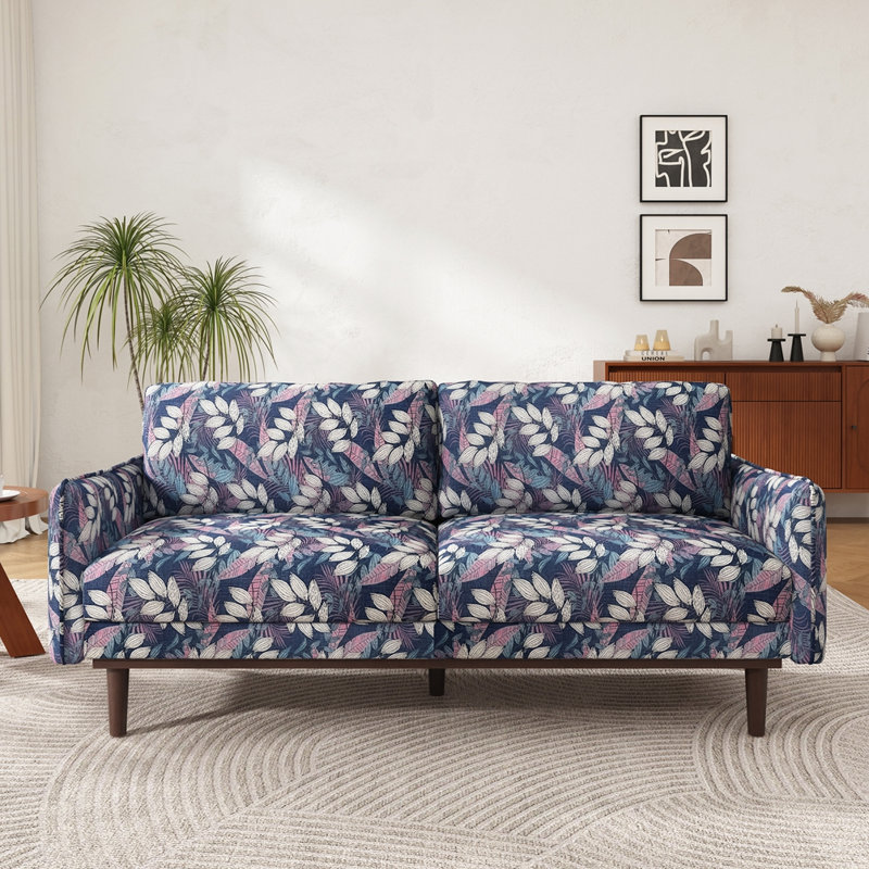 Canapé de style moderne avec causeuse, Bleu