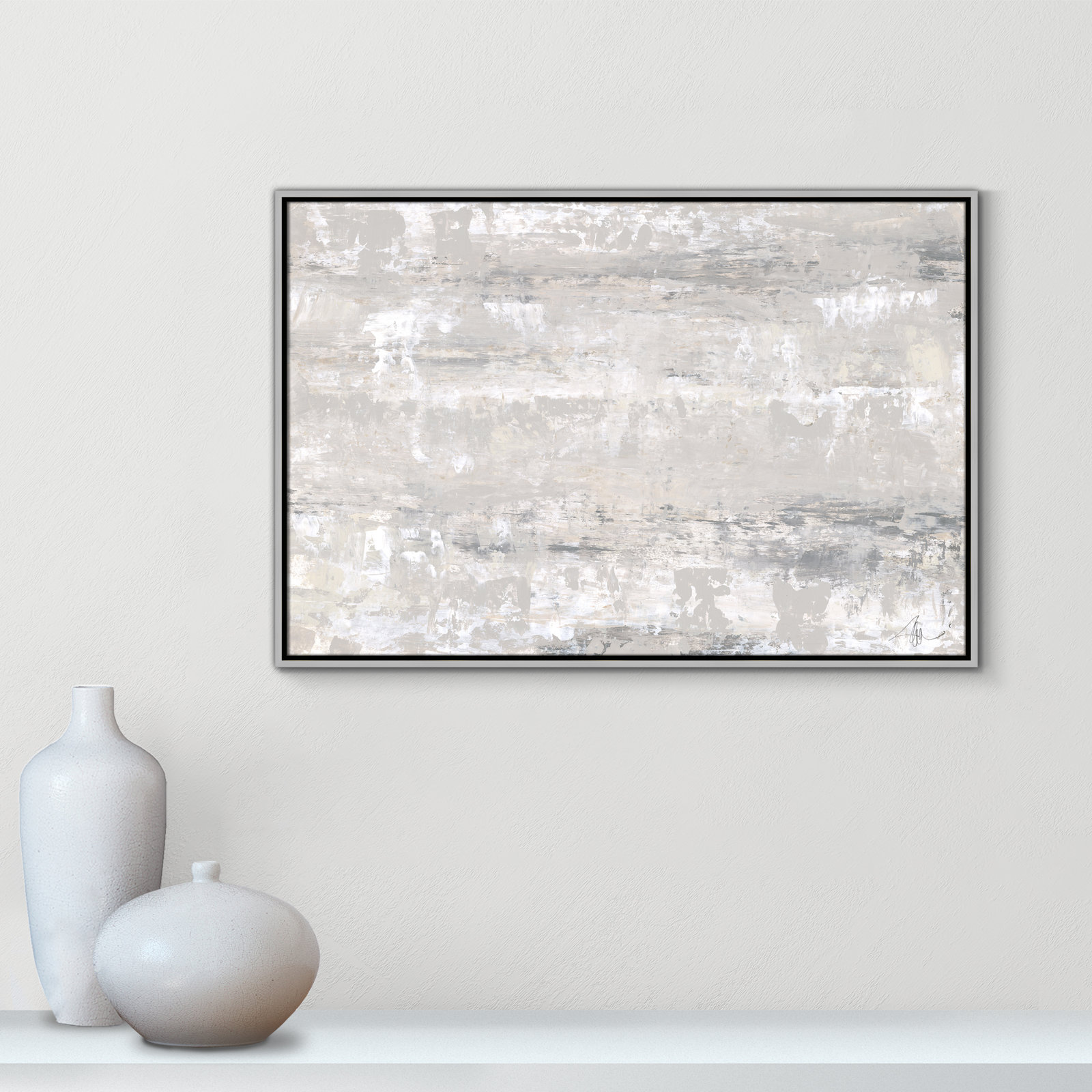 Desert Winds by Filippo Ioco - Print, 25.5" H x 37.5" W x 2" D, Silver Framed Canvas