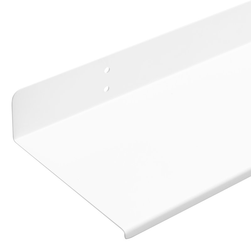Tablette flottante murale Maja, H 2 po x l 24 po x P 6 po, Blanc