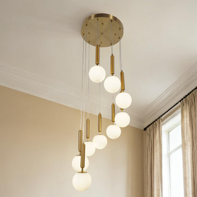 9 - Light Modern Dimmable Cluster Chandelier