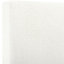 Modern Bedroom Queen Size Bed - Soft Fabric Upholstery White Platform Stylish