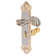 Zinc Alloy Dual Latch Door Handle Front Back Lever Lock With Keys