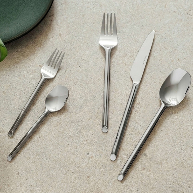 Ensemble de couverts 20 pièces Like, par Villeroy & Boch, service pour 4, acier inoxydable 18/10, va au lave-vaisselle