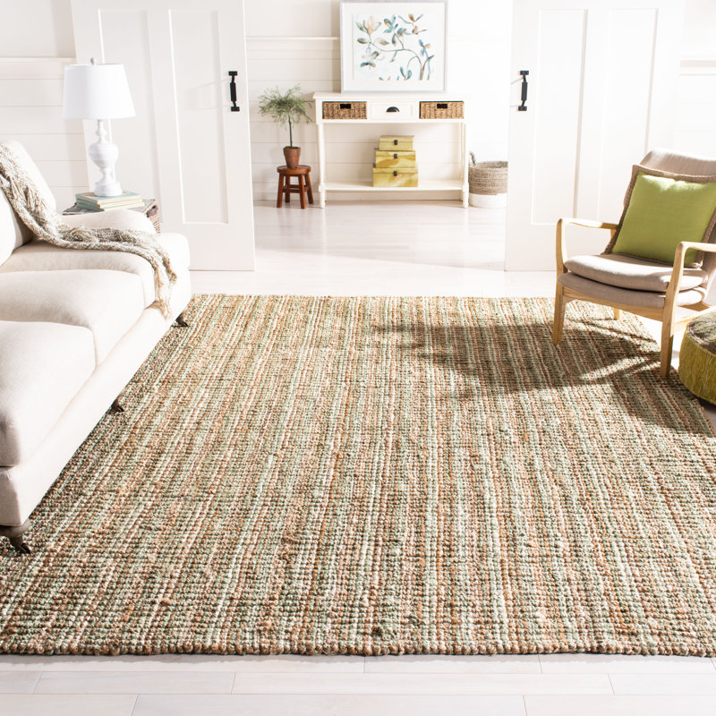 Tapis en jute tissé à la main Alda, Rectangle de 10 pi x 14 pi