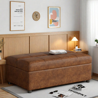 Folding Ottoman Sleeper Bed With Mattress Convertible Guest Bed