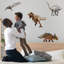 Geometric Dinosaur Wall Stickers with Names