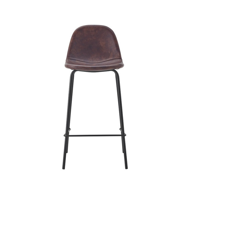 Ensemble de 2 tabourets de bar Martina, Brun