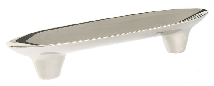Lotus 3 1/2" Center to Center Bar Pull, Polished Nickel