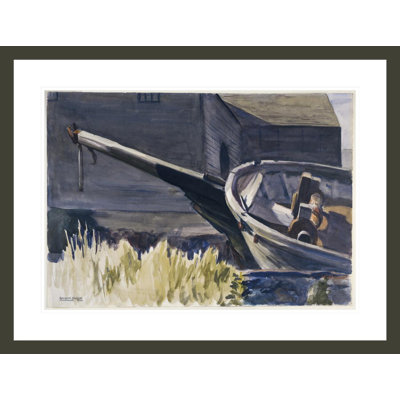 Schooner's Bowsprit by Edward Hopper -Framed Giclee Print