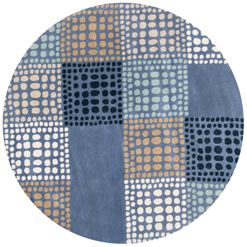 Tapis en laine touffeté à la main Tanner, Rond 7 pi