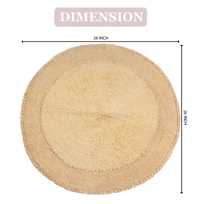 Tapis pour salle de bain 28 po, Jaune