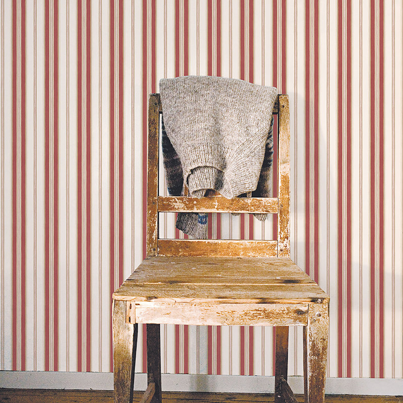 Dristy 10m x 52.8cm Matte Wallpaper Roll, Red/Gold