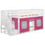 Lit superposé simple au-dessus de simple en bois massif avec tablettes Harjeet par Harriet Bee-1297583759-1297583753