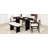 Solid Wood Dining Table Set with Bench - 6-Piece Upholstered Rectangular Dining Room Table Set with Bench