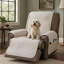 Housse pour fauteuil inclinable matelassé hydrofuge avec poches