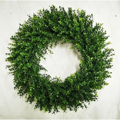 Faux Boxwood Wreath