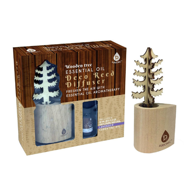 Lavender Wooden Tree Aromatherapy Reed Diffuser