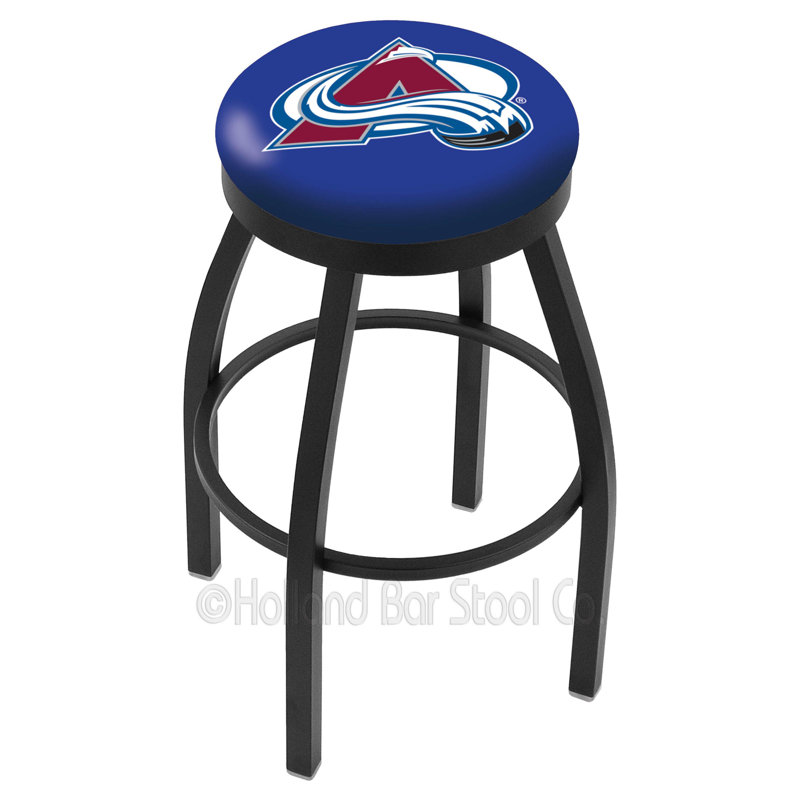 NHL Swivel Extra Tall Stool, Colorado Avalanche, Black, "Counter Stool (25" Seat Height)"