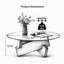 Table basse moderne en verre de style Mid-Century-591895517-591895518