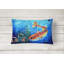  Coussin décoratif en tissu Scattered Fish