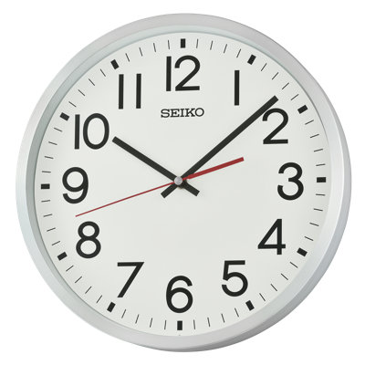 QXA861SLH Wall Clock, Silver