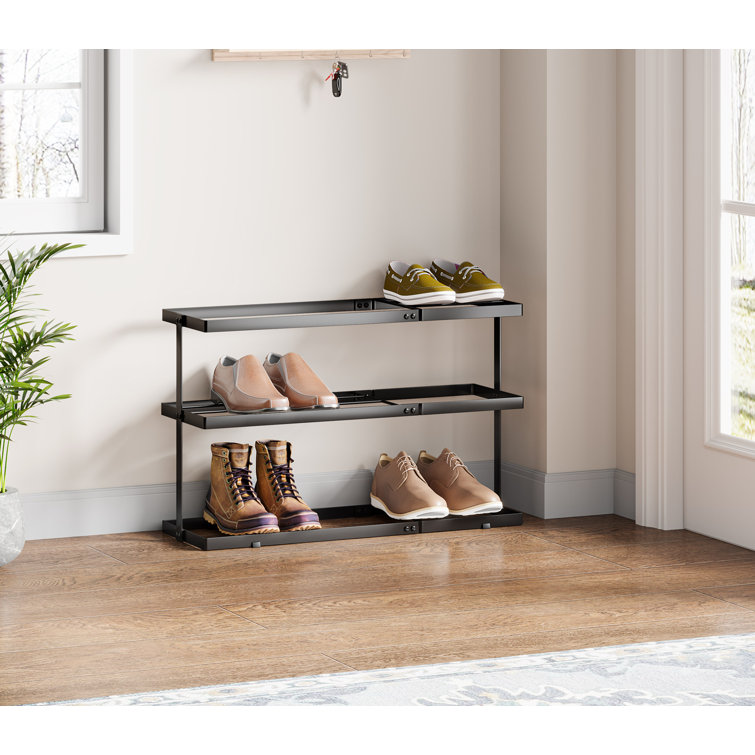 Matte Black Shoe Shelves