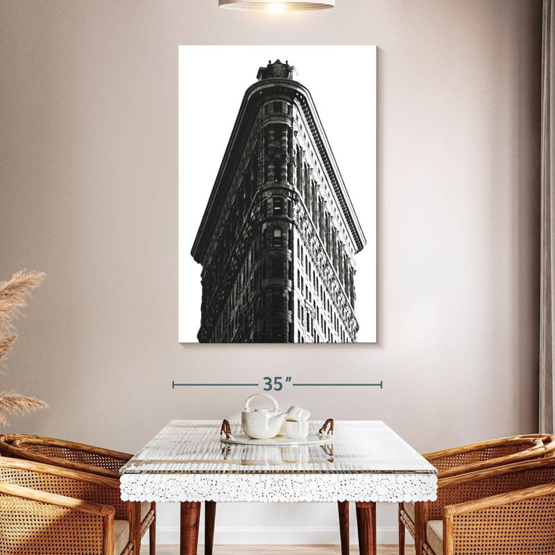Lilie Flatiron Building Edges, 51" H x 34" W