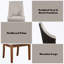 Ensemble de 2 chaises d'appoint avec pieds en bois robustes