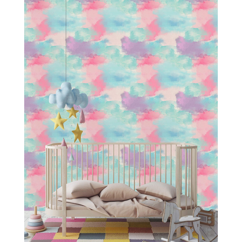 Rouleau de papier peint adhésif Aquavion Clouds, L 10,42 po x l 25 po