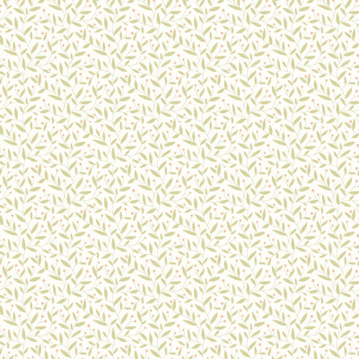 Dotty Vine - Stone 10m Wallpaper
