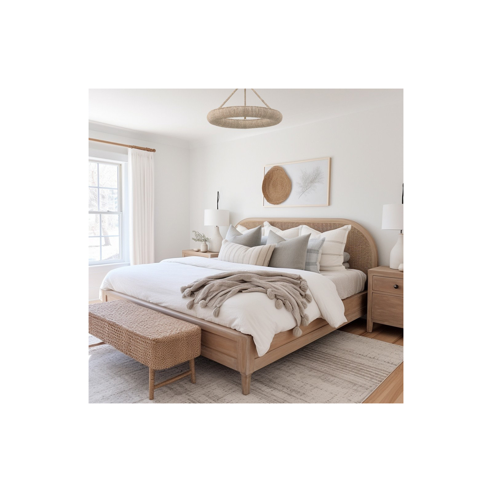 6 - Light Metal Dimmable Chandelier
