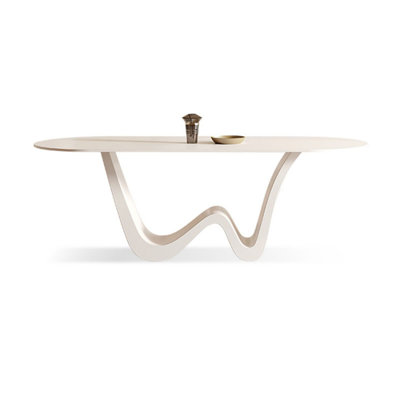 White rock plate dining table