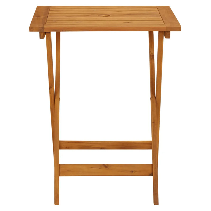Table basse pliable Fieldbrook, Chêne, L 23,6 po x L 23,6 po x H 29,5 po