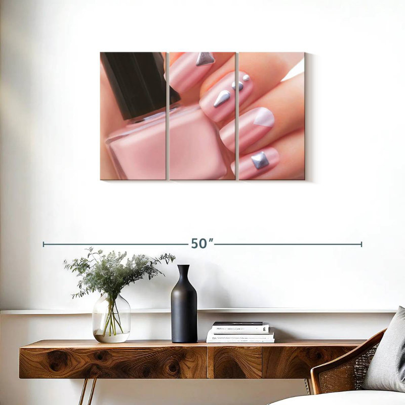  «Pretty Pink Nails», H 20 po x l 33 po