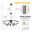 1 8 - Light Dimmable Sputnik Sphere Chandelier