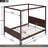 Queen Size Canopy Platform Bed with Headboard and Footboard,Slat Support Leg-1853164425