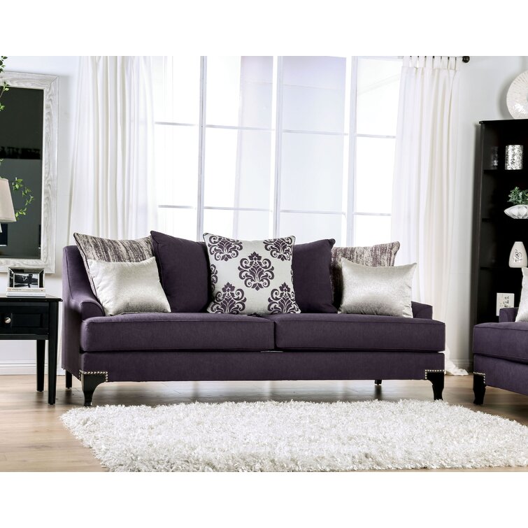 Sisseton Purple Loveseat from Furniture of America