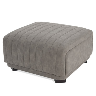 Degeorge 32" Wide Contemporary Channel Tufted Storage Ottoman With 2 Drawers