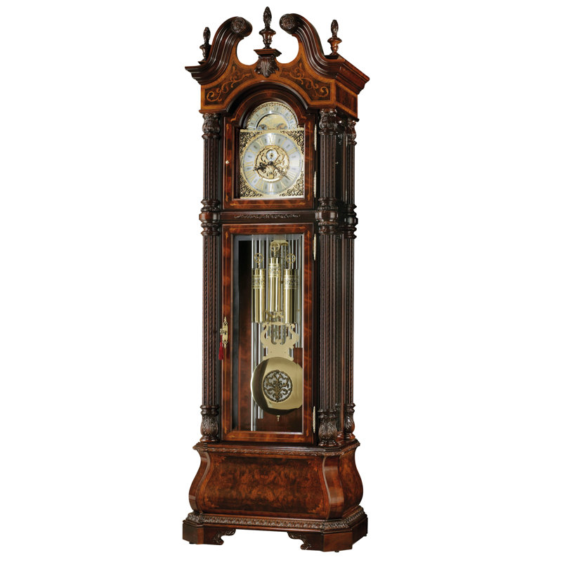 240cm Solid + Manufactured Wood Grandfather Clock