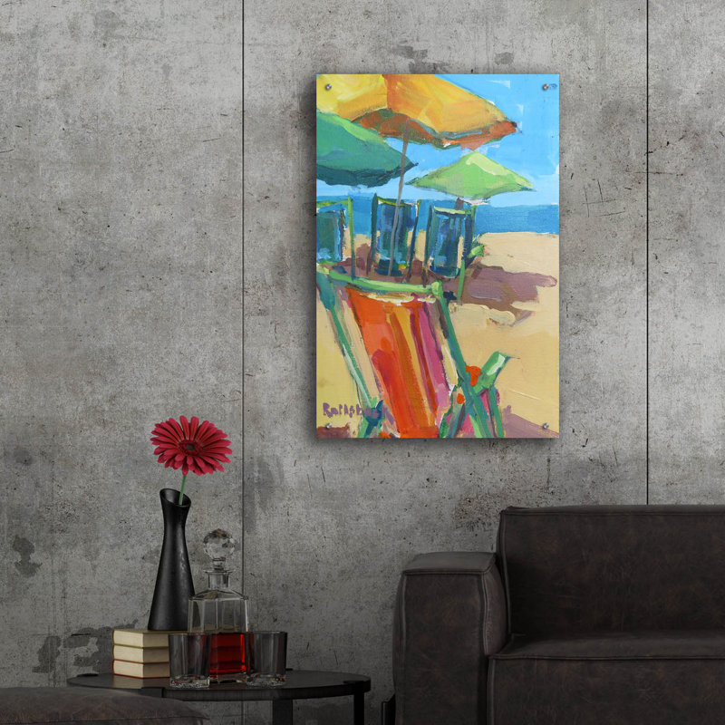 " Beach Days " by Page Pearson Railsback, 36" H x 24" W x 0.2" D