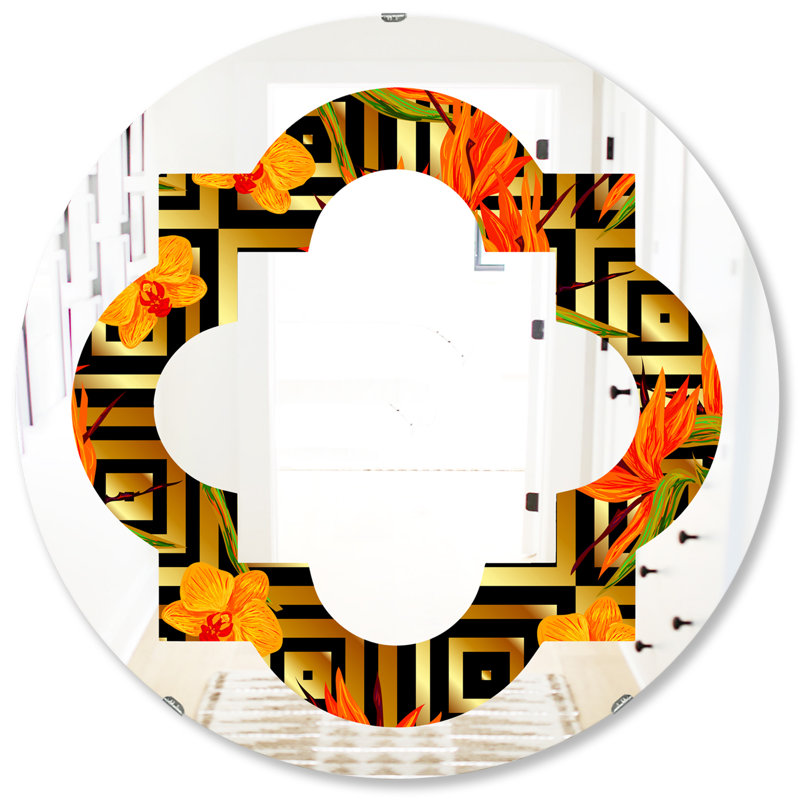 Miroir mural sans cadre Quatrefoil Luxury, H 31,5 po x l po