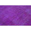 Wool Geometric Area Rug in Purple
