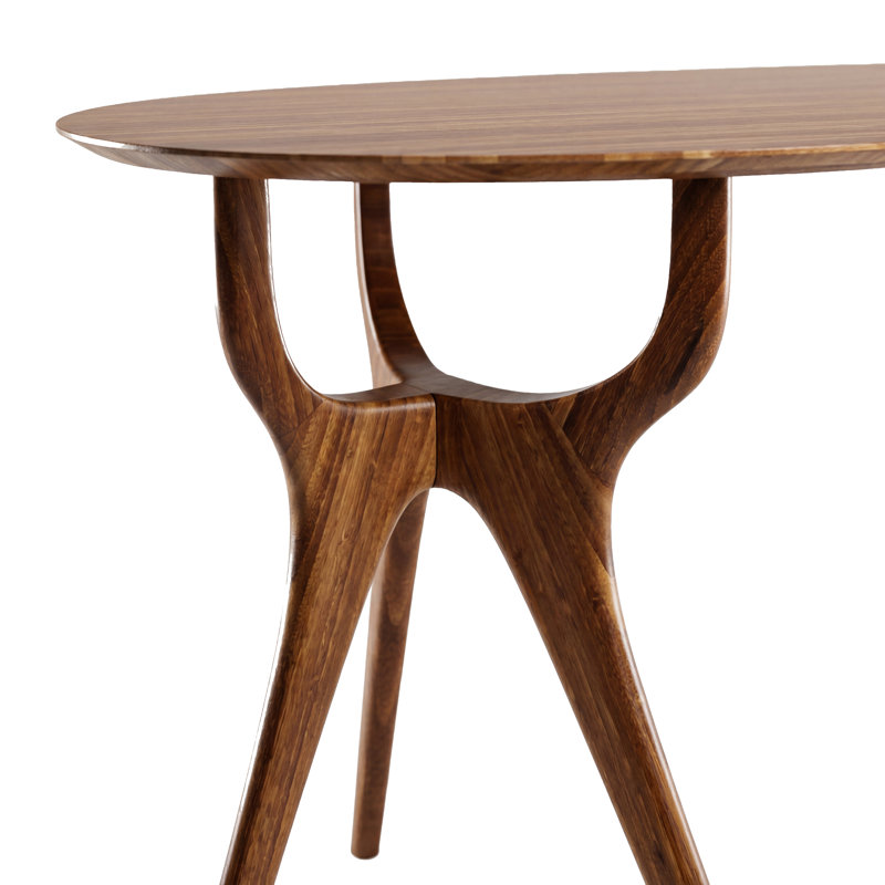 Wynn Solid Wood Writing Desk, Brown