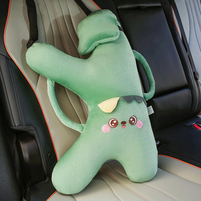 K-Shaped Car Sleeping Pillow -  Neck & Back Support - for Car, Plane, Train