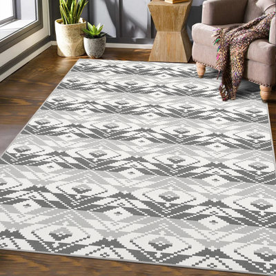 Tapis moderne antidérapant à motif géométrique lavable à la machine pour le salon, la chambre de bébé, la table de salle à manger et la table de chevet